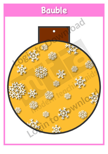 Christmas Baubles: Snowflakes