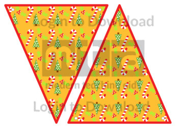 Christmas Bunting: Trees and Candy Canes