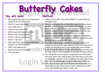 June Recipe: Butterfly Cakes