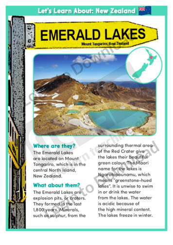 Emerald Lakes