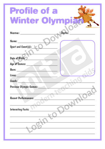 Profile of a Winter Olympian
