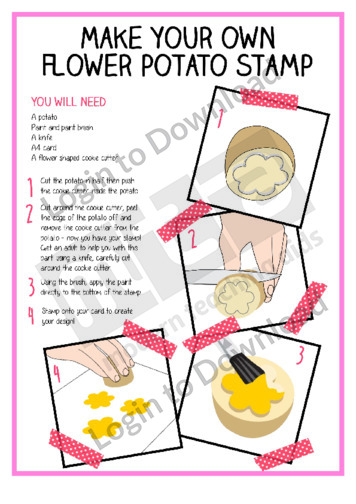 Make Your Own Flower Potato Stamp