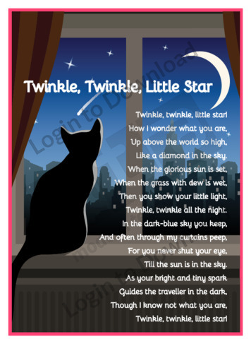 Poetry: Twinkle, Twinkle, Little Star