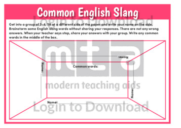 Common English Slang