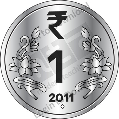 India, ₹1 Coin