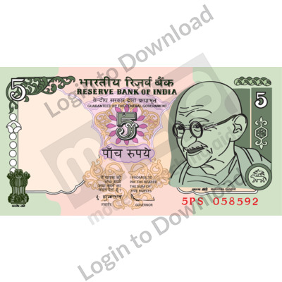 India, ₹5 Note