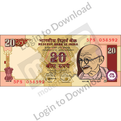 India, ₹20 note