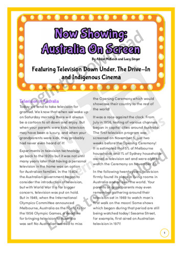 Now Showing: Australia on Screen