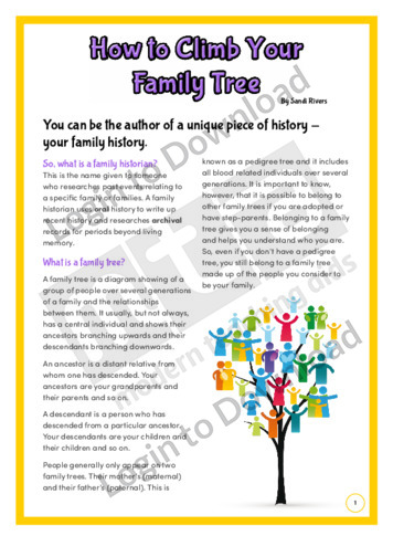 How to Climb Your Family Tree