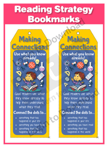 Reading Strategy Bookmarks: Making Connections