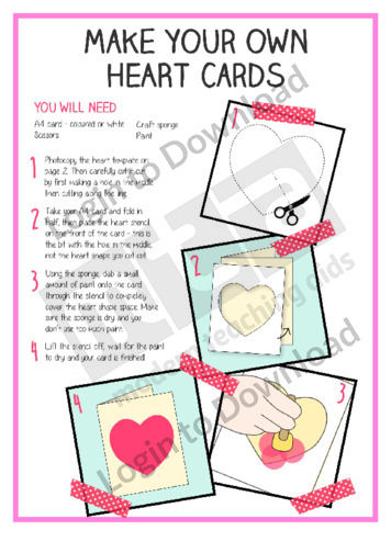 Make Your Own Heart Cards