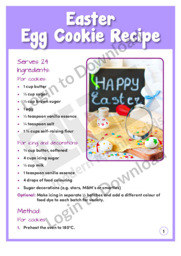 Easter Egg Cookie Recipe
