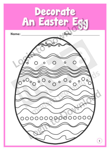 Decorate An Easter Egg