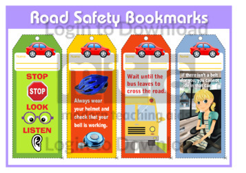 Road Safety Bookmarks