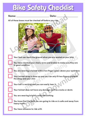 Bike Safety Checklist