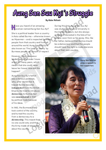 Aung San Suu Kyi’s Struggle