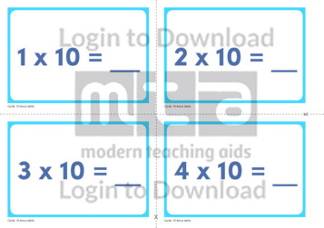 10 Times Table Cards (2)