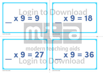 9 Times Table Missing Number Cards (2)