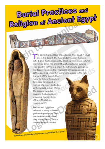 Burial Practices and Religion of Ancient Egypt
