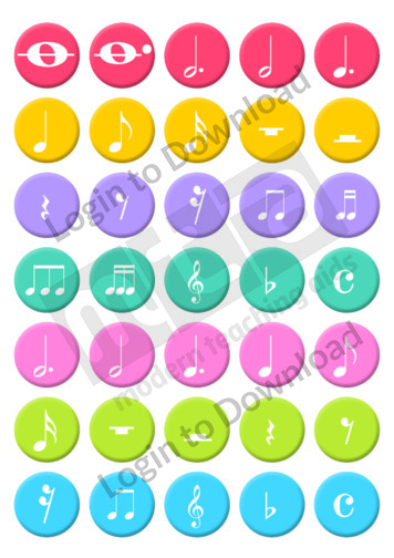 Music Note Rhythm Stickers