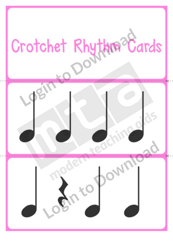 Crotchet Rhythm Cards