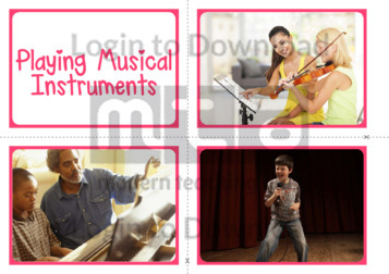 Playing Musical Instruments Oral Language Cards