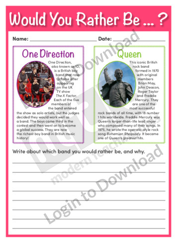Would You Rather Be One Direction or Queen?