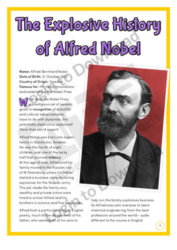 The Explosive Story of Alfred Nobel