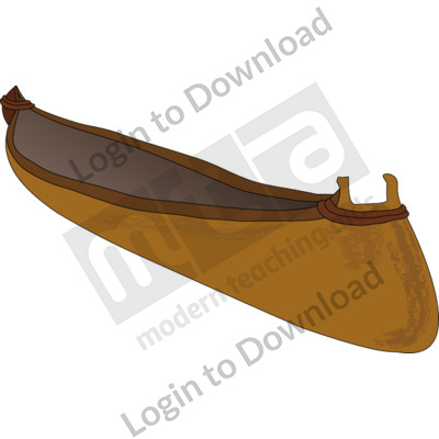 Wooden canoe