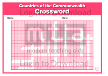 Countries of the Commonwealth Crossword