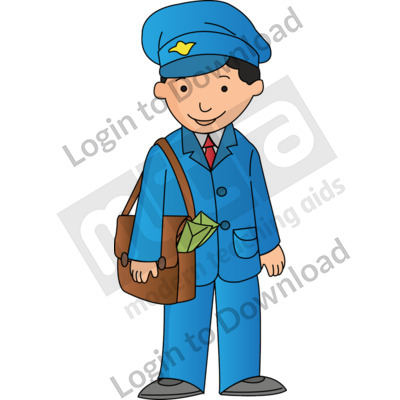 Young postman