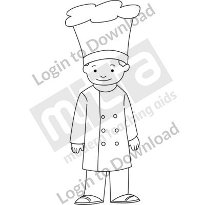 Young chef B&W