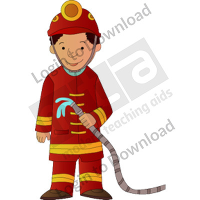 Young firefighter