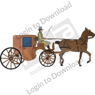 Victorian horse and cart