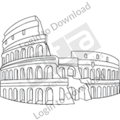 Roman Colosseum B&W