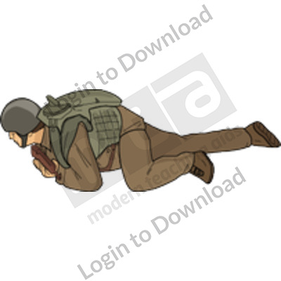 Crawling soldier