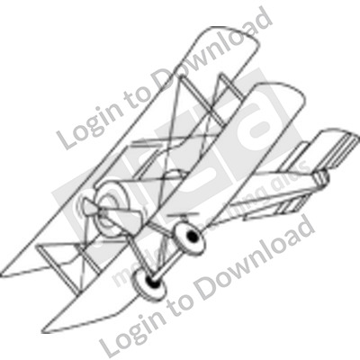 WWI fighter plane B&W
