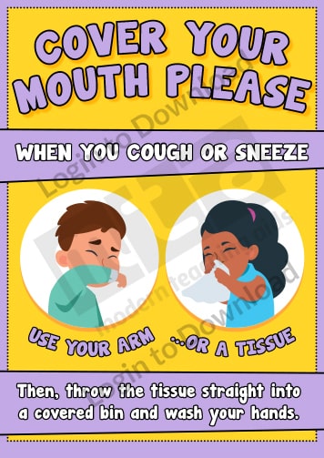Hygiene Poster: Cover Your Mouth Please