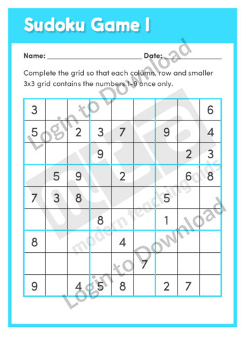 Sudoku Game 1