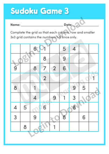 Sudoku Game 3