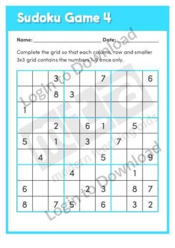 Sudoku Game 4