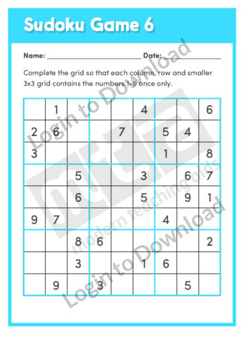 Sudoku Game 6