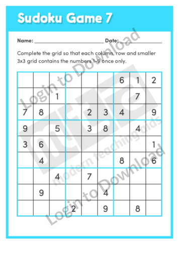 Sudoku Game 7