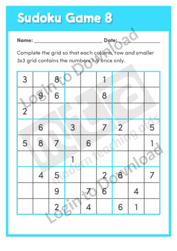 Sudoku Game 8