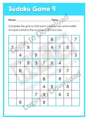 Sudoku Game 9