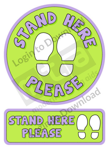 ‘Stand Here Please’ Sticker Decal